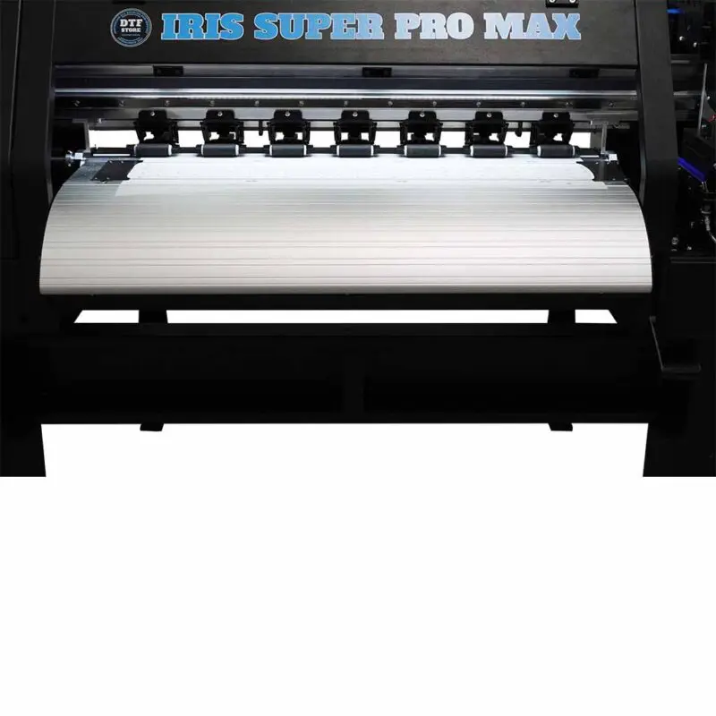 Iris Super Pro Maxx DTF Store Direct to Film Printer Front Print Bed