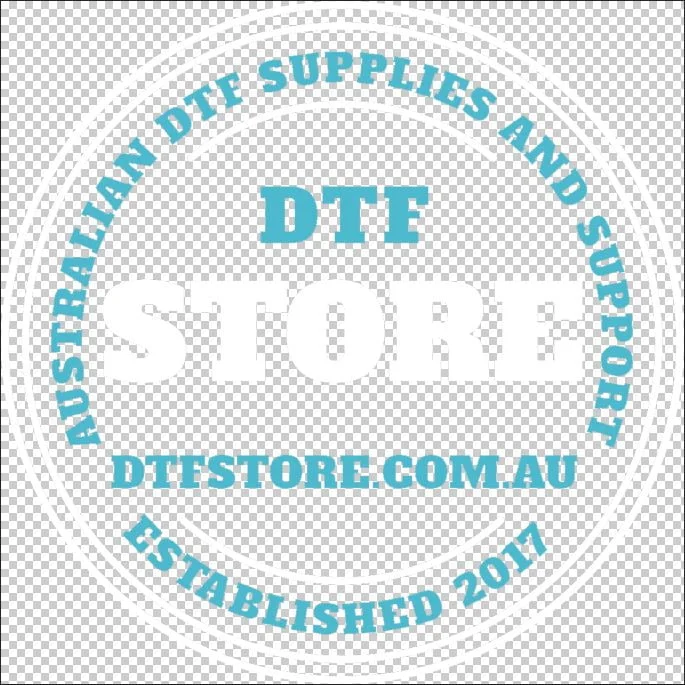 DTF Store Logo Black Knock Out Soft DTF Print